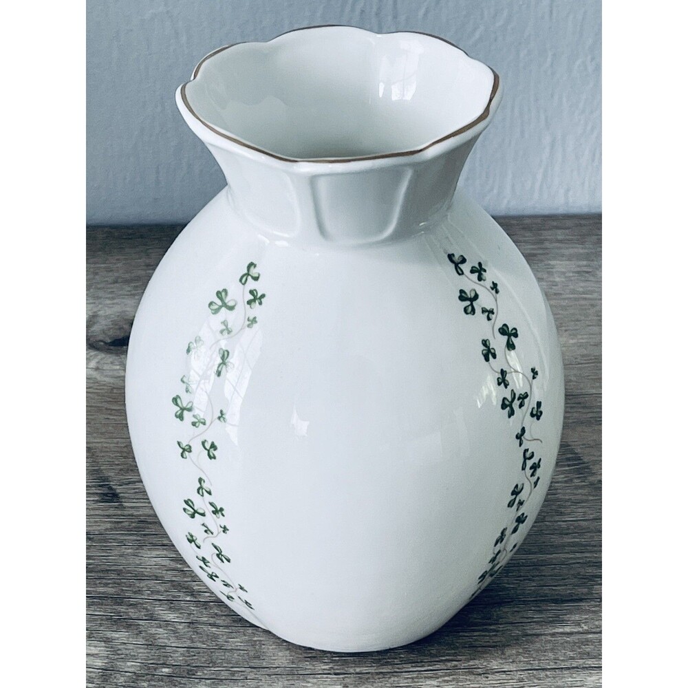 Royal Tara Shamrock Clover Vase Handmade Irish Galway Ireland Fine Bone China - Picture 6 of 9